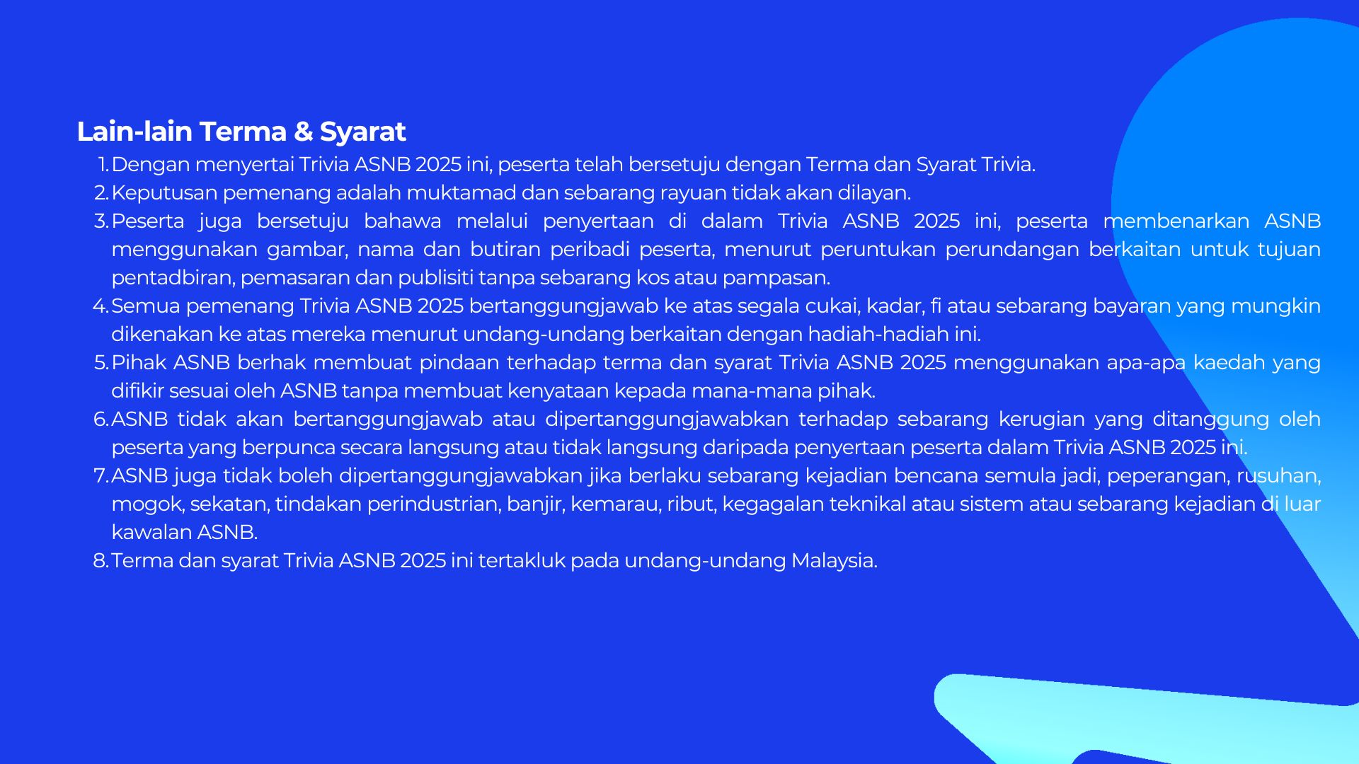 Terma dan Syarat Trivia ASNB-3
